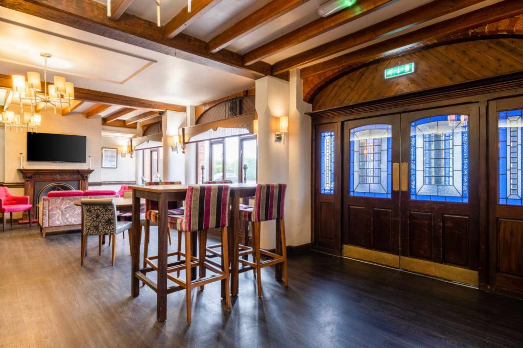 Olde barn bar area